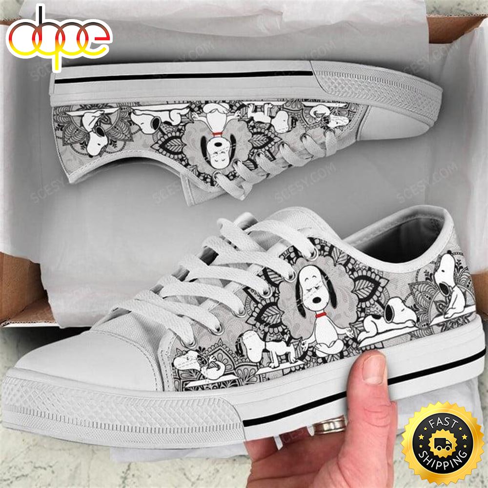 Yoga Peanuts Snoopy Low Top Shoes Wwiwgb