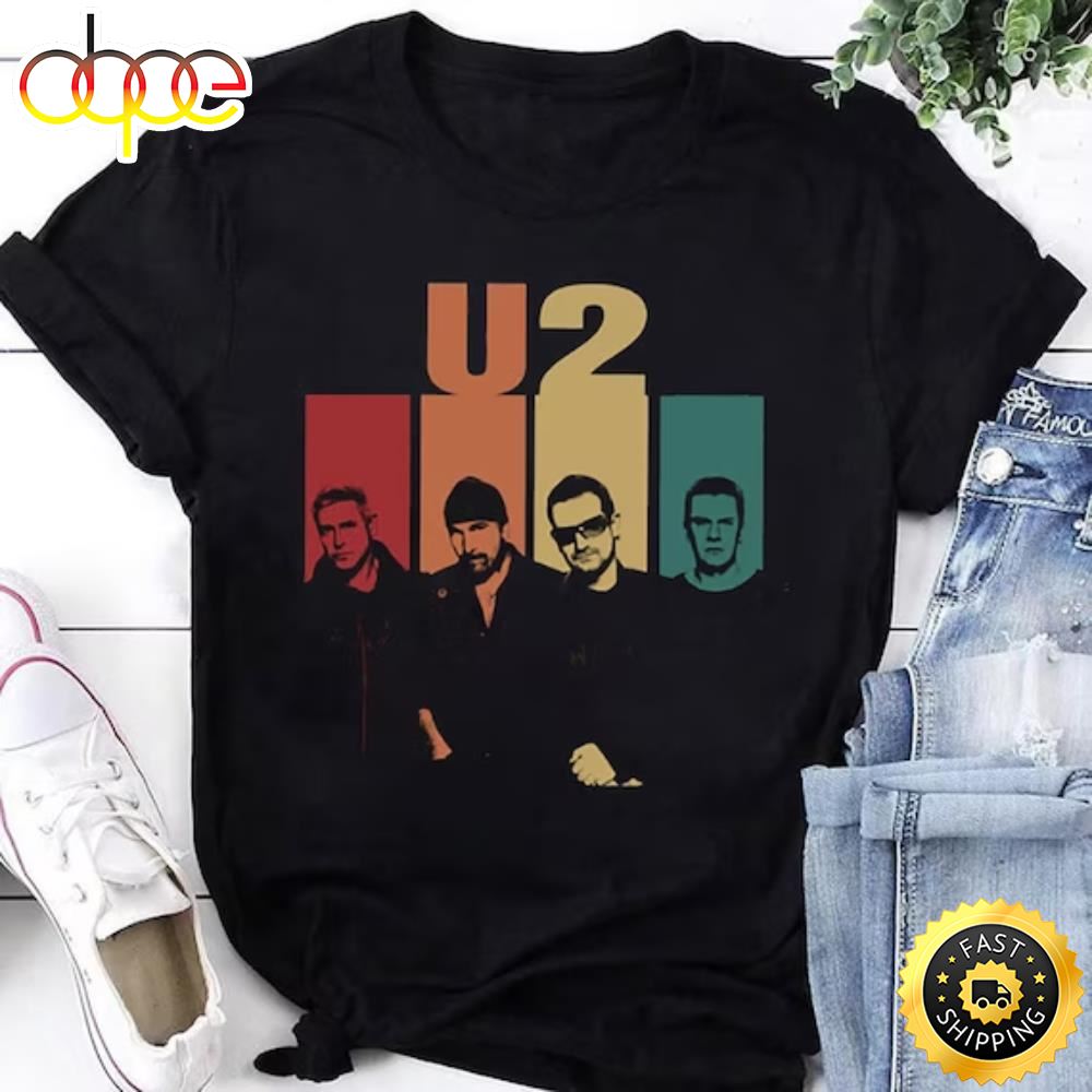90s Vintage U2 Band Shirt Achtung Baby U2 Tour 2023 Shirt Wzvaly