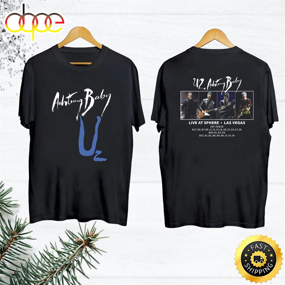 Achtung Baby Tour 2023 U2 Band Tshirt Achtung Baby Live Shirt Nhmqvb