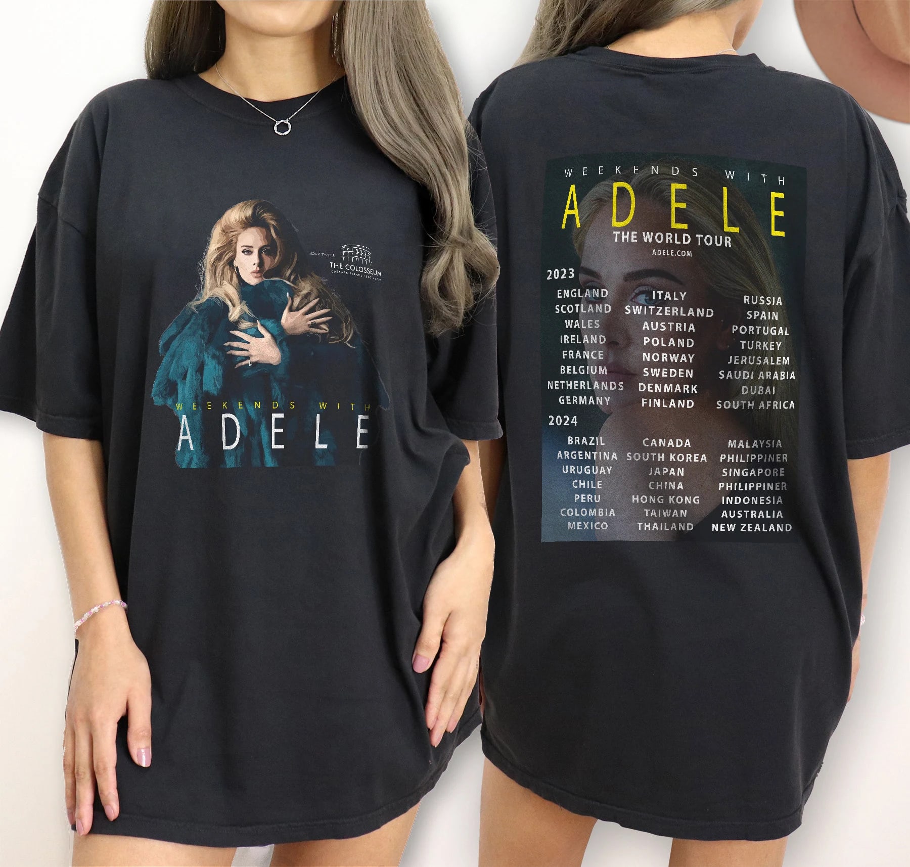 Adele Tour 2023 2024 Weekends With Adele Merch Adele Las Vegas T Shirt E26vdt