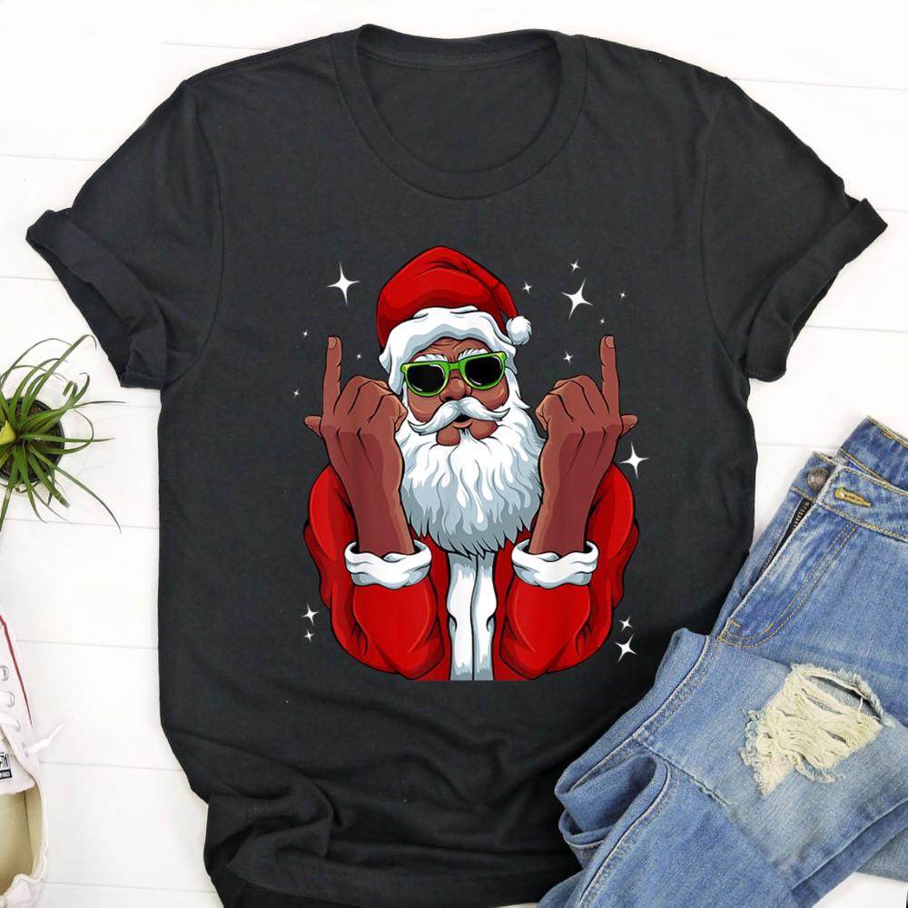 African American Santa Christmas Pajama Cool Black X Mas T Shirt Anvpio.jpg