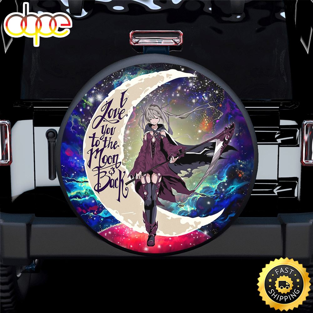 Anime Girl Soul Eate Love You To The Moon Galaxy Spare Tire Covers Gift For Campers F7af1s