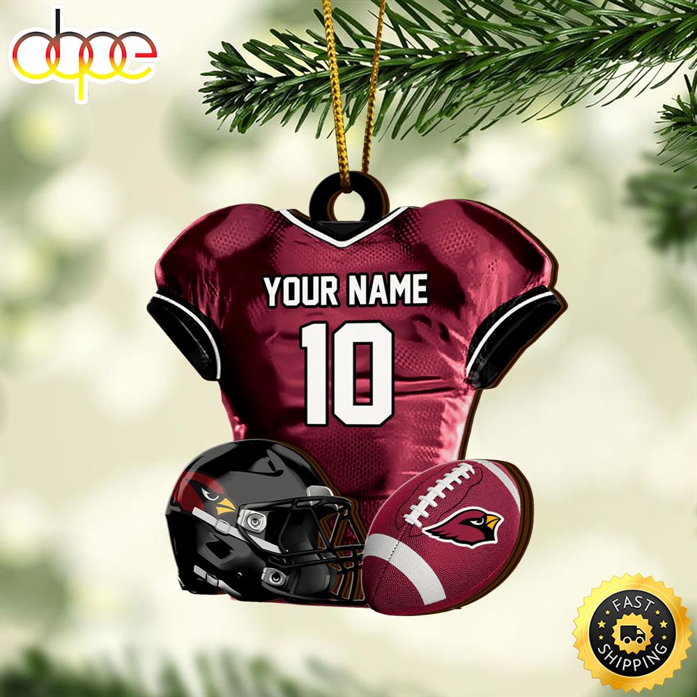 Arizona Cardinals NFL Sport Ornament Custom Name And Number