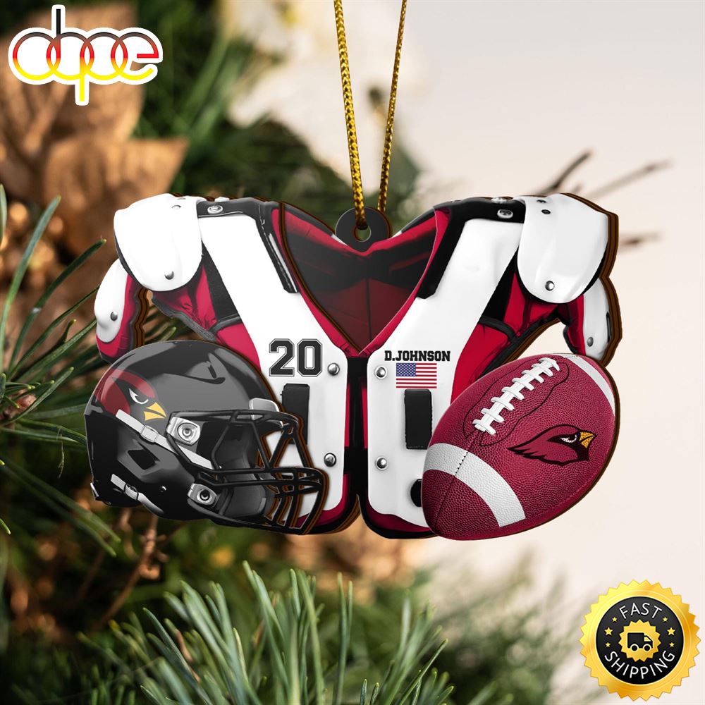 Arizona Cardinals NFL Sport Ornament Custom Your Name And Number