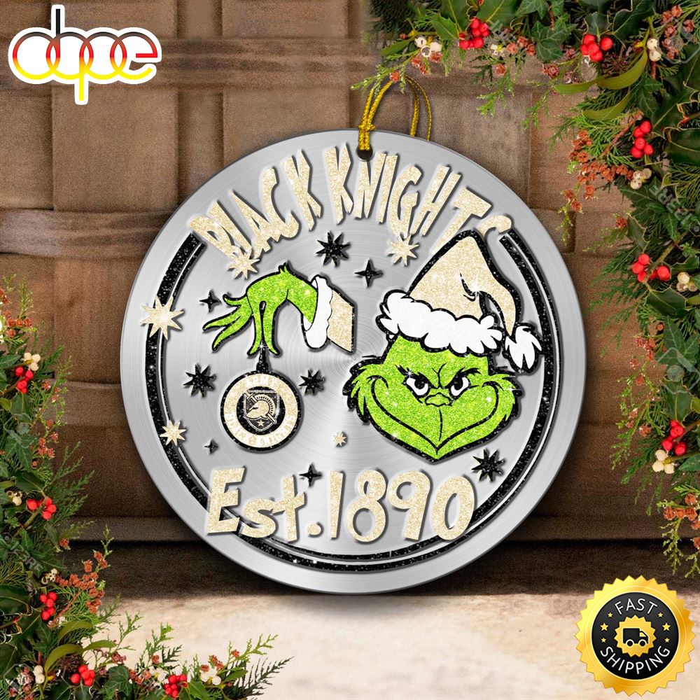 Army Black Knights Grinch Circle Ornaments Christmas Biotkp