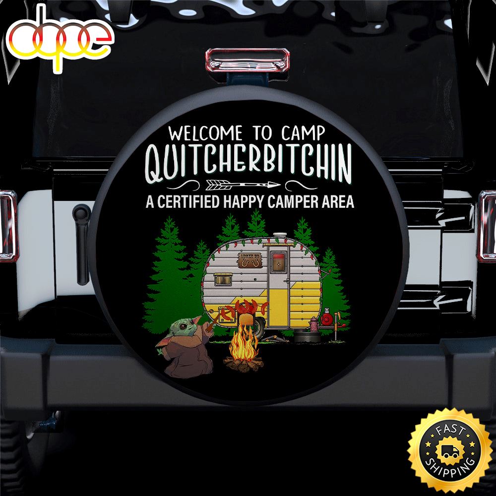 Baby Yoda Camping Quitcherbitchin Jeep Car Spare Tire Covers Gift For Campers Fzd32v