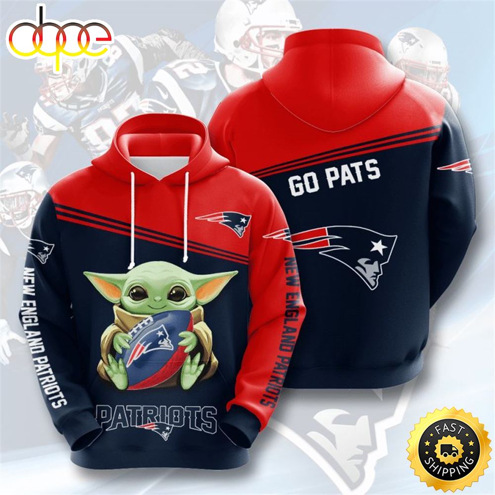 Baby Yoda Lovers New England Patriots 3d Hoodie All Over Print Ve6maf