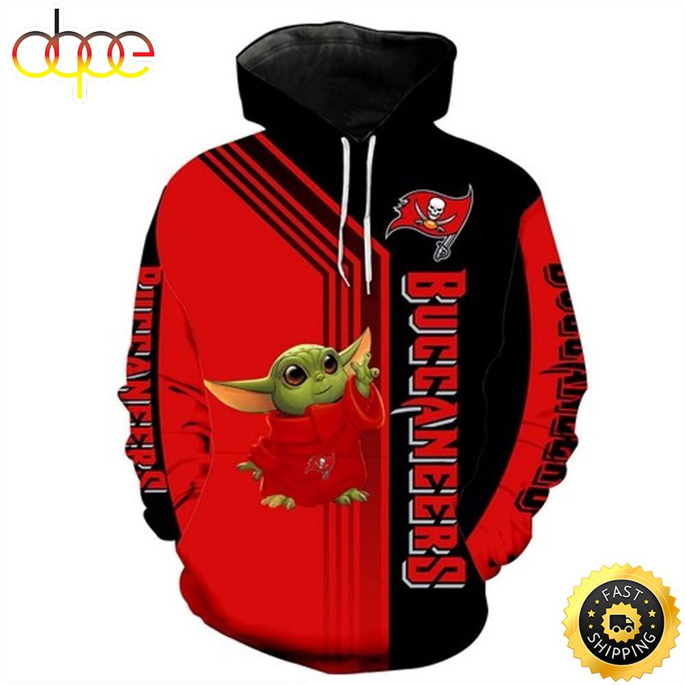 Baby Yoda Tampa Bay Buccaneers 3d Hoodie All Over Print Ppbwsm