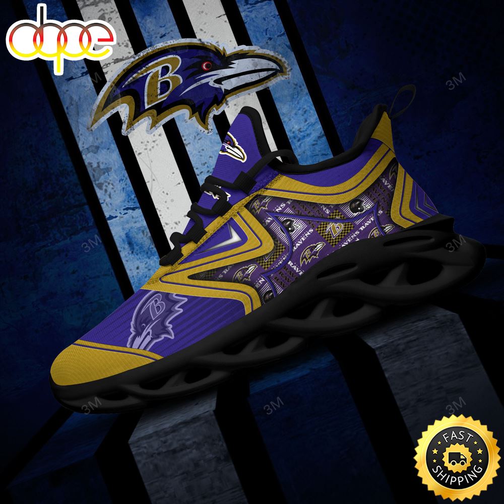 Baltimore Ravens NFL Clunky Shoes Running Adults Sports Sneakers Gift For Football Ej3xau.jpg