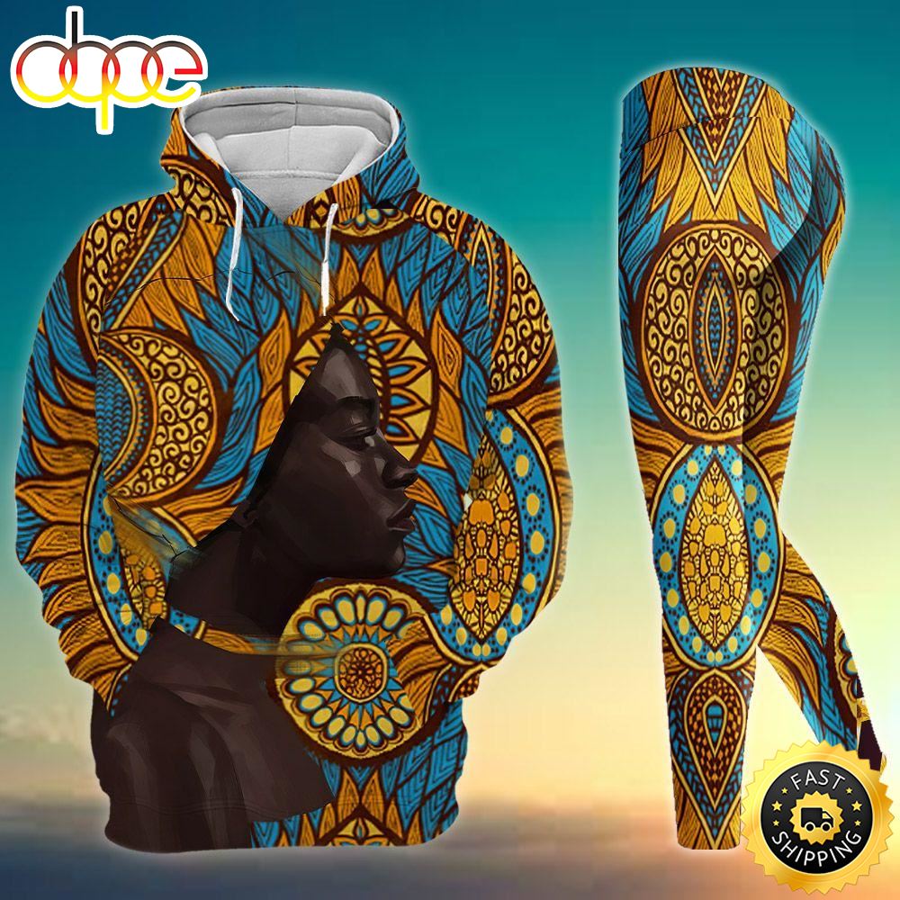 Black Girl African All Over Print Leggings Hoodie Set Outfit For Women Hts1277 Gechns.jpg