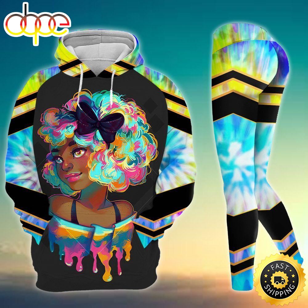 Black Girl African American All Over Print Leggings Hoodie Set Outfit For Women Hts1973 Ci0svc.jpg