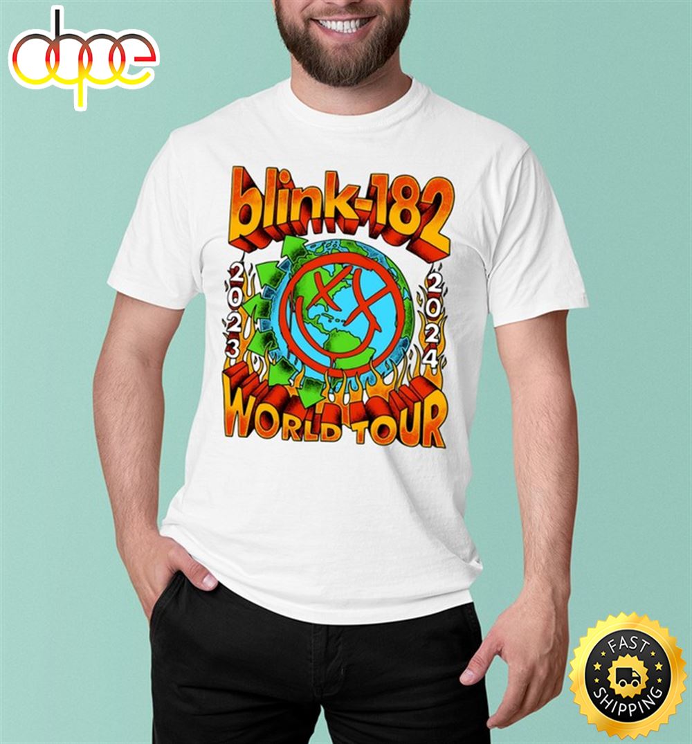 Blink 182 World Tour 2023 2024 T Shirt