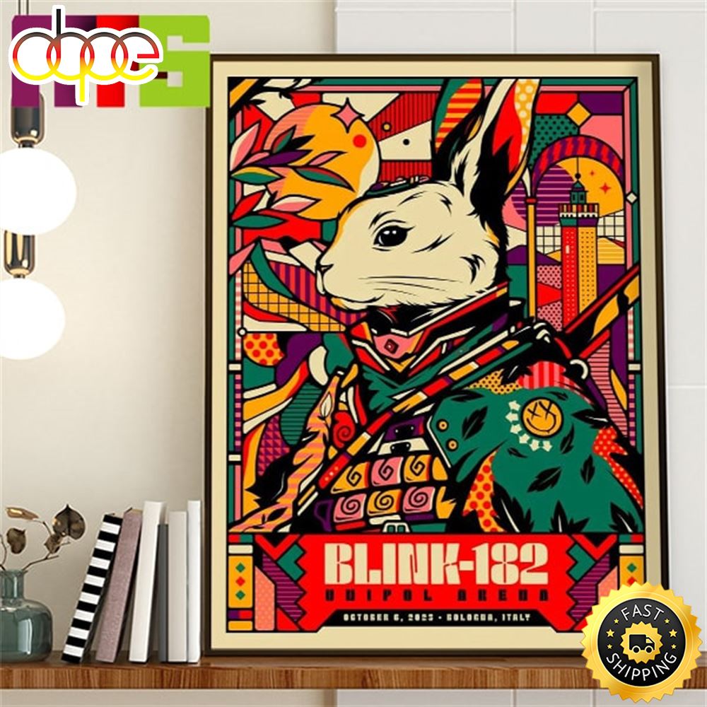 Blink 182 Bologna Event Poster At Unipol Arena Italy October 6th 2023 Home Decor Poster Canvas X2jpgm.jpg