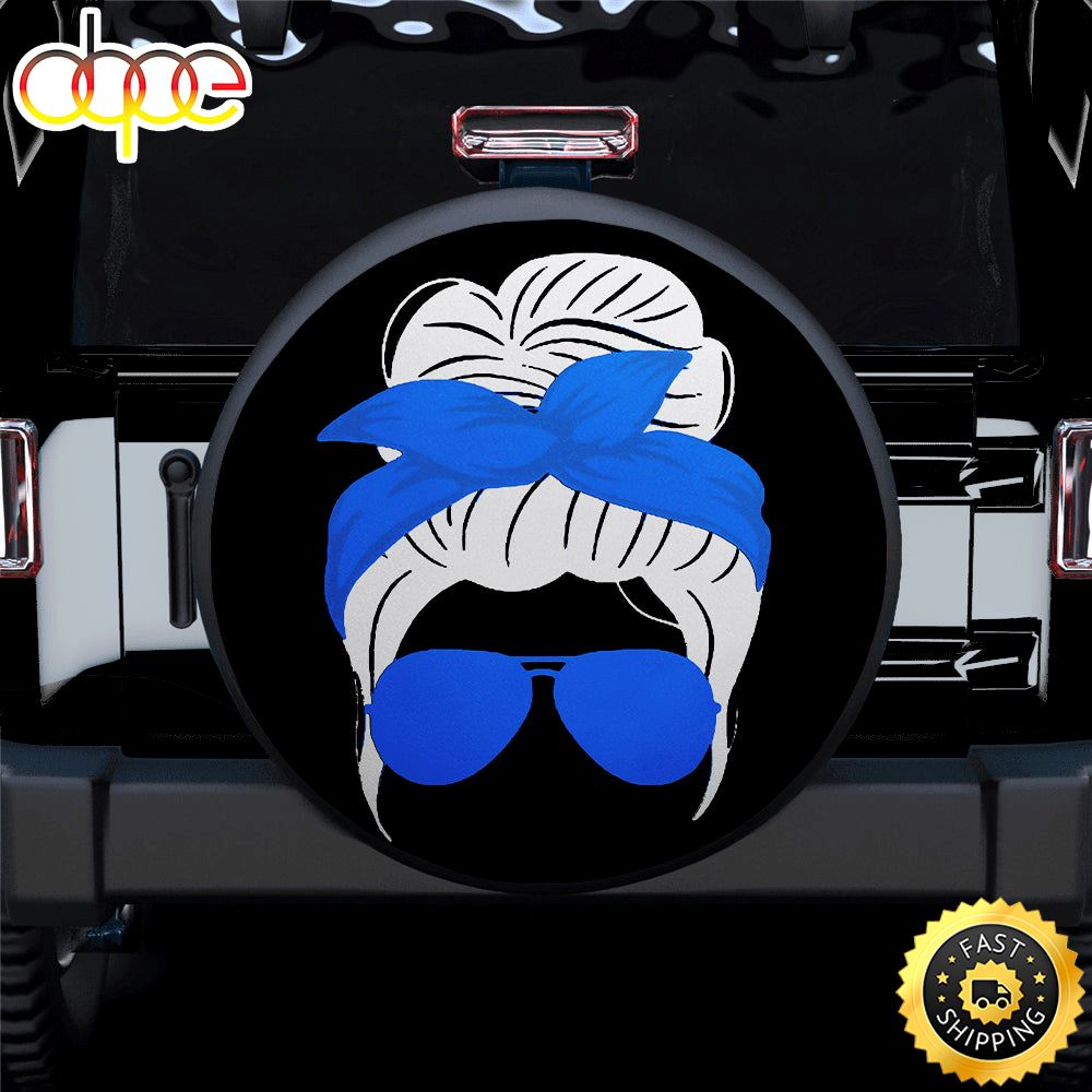 Blue Turban Girl Jeep Car Spare Tire Covers Gift For Campers Ddz33o
