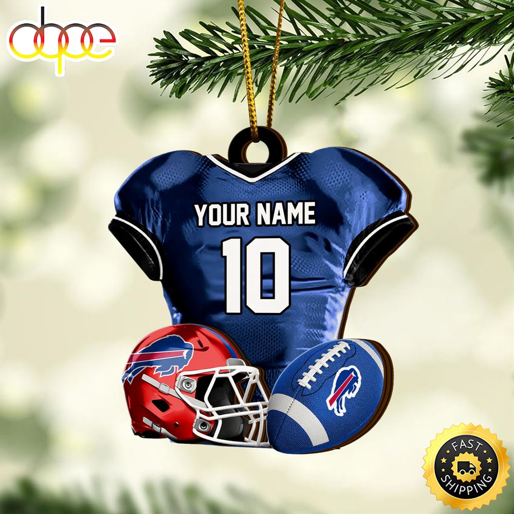 Buffalo Bills NFL Sport Ornament Custom Name And Number
