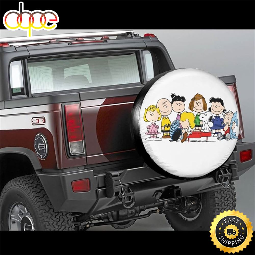 Charlie Brown And Snoopy Frends Life Is Better In A Jeep Car Spare Tire Cover Jg5vdu