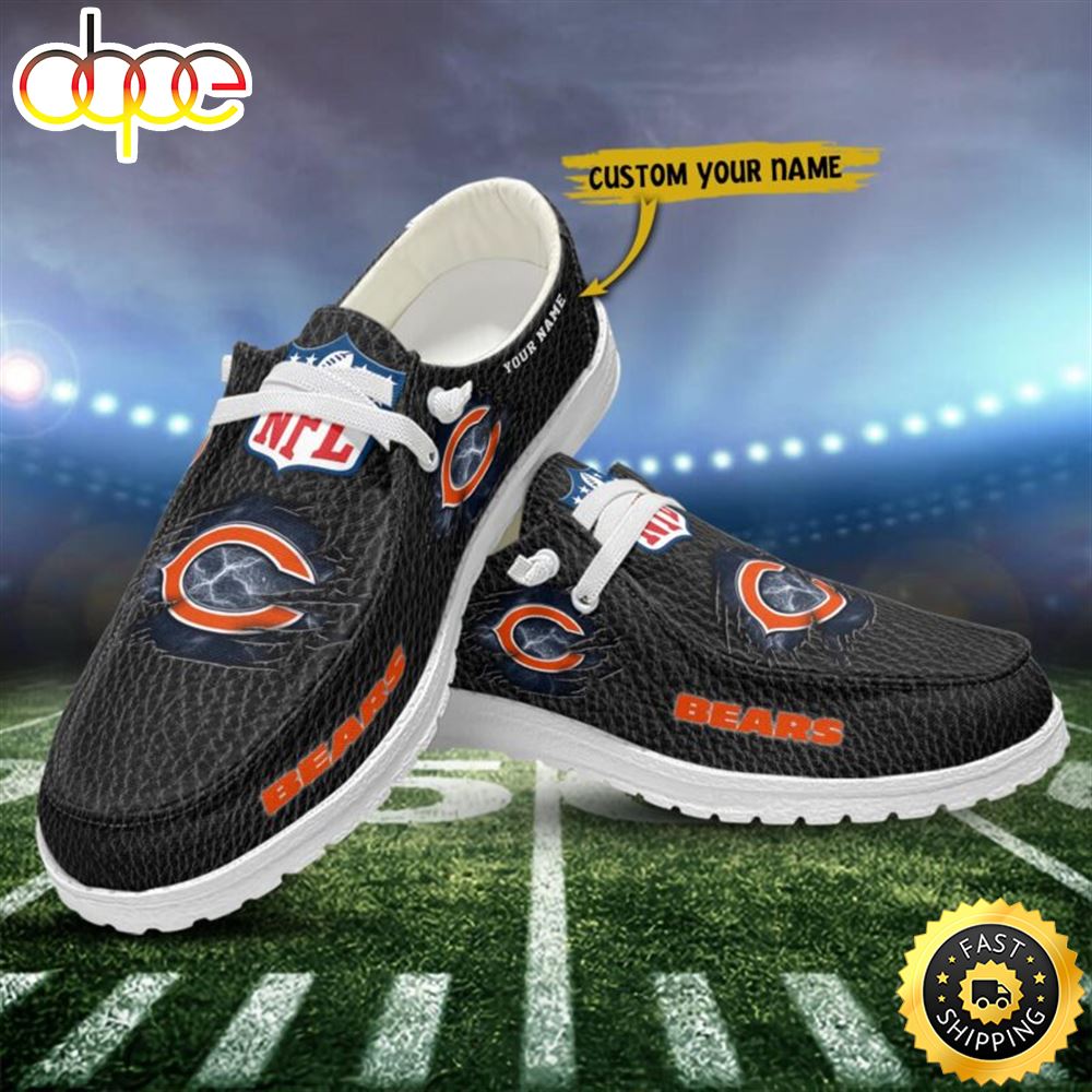 Chicago Bears Hey Dude Shoes NFL Custom Name