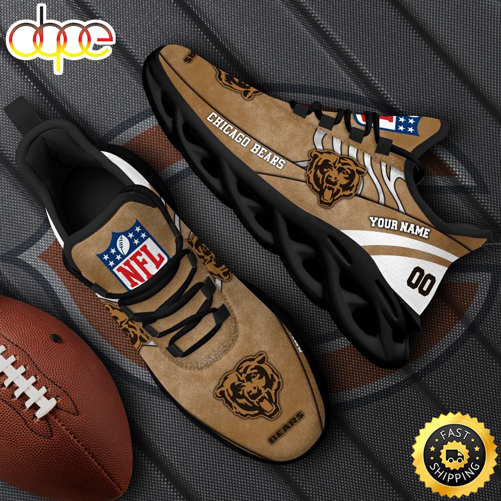 Chicago Bears NFL Clunky Shoes For Fans Custom Name And Number