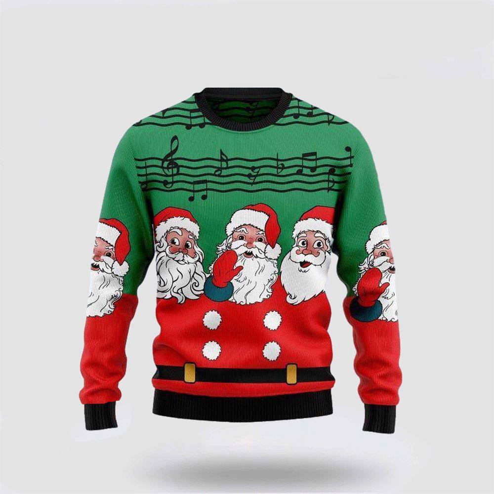 Christmas Santa Claus And Music Notes Ugly Christmas Sweater 1 Sweater Dzffja.jpg