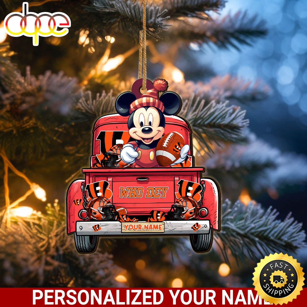 Cincinnati Bengals Mickey Mouse Ornament Personalized Your Name Sport Home Decor Ctuj2h.jpg