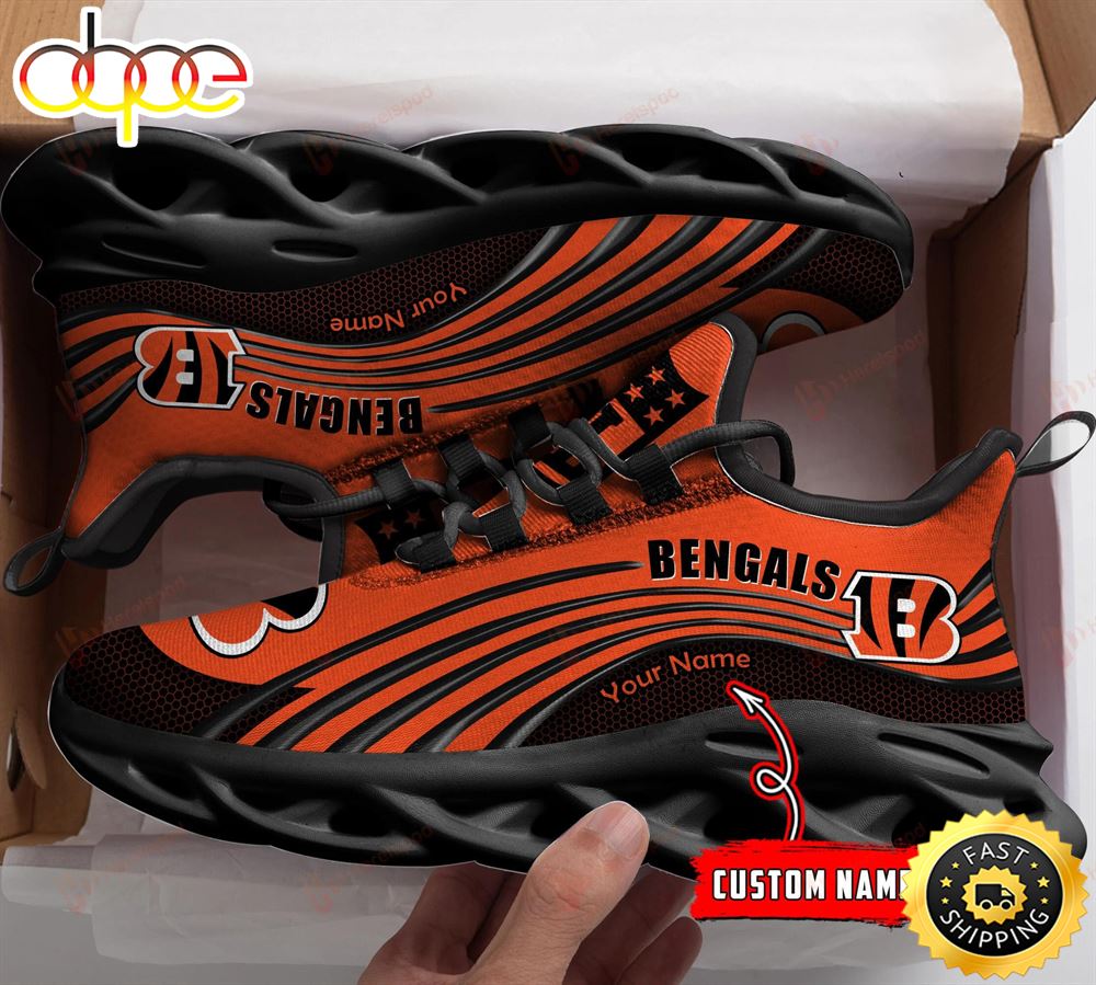 Cincinnati Bengals NFL Personalized Clunky Shoes Running Adults