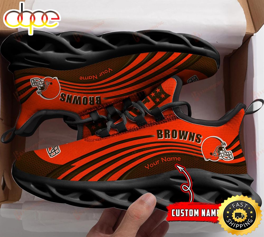 Cleveland Browns NFL Personalized Clunky Shoes Running Adults
