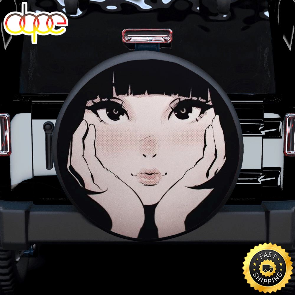 Cute Anime Girl Car Spare Tire Covers Gift For Campers Qfiqbg