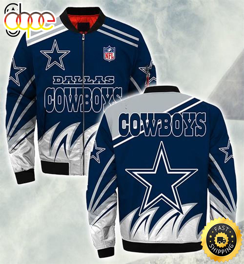 Dallas Cowboys Team Nfl All Over Printed Bomber Jacket