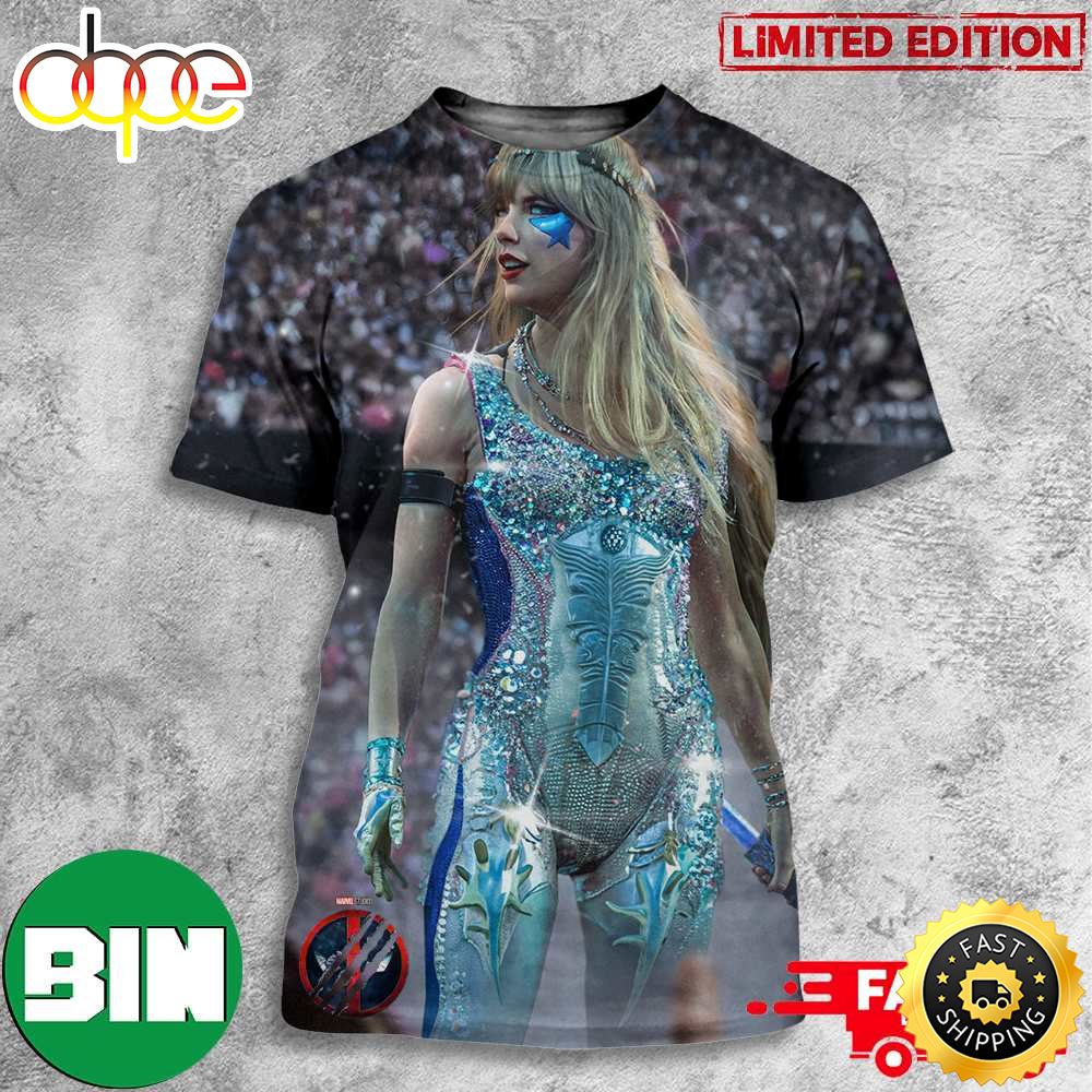 Dazzler Deadpool 3 With Taylor Swift By BossLogic 3D T Shirt