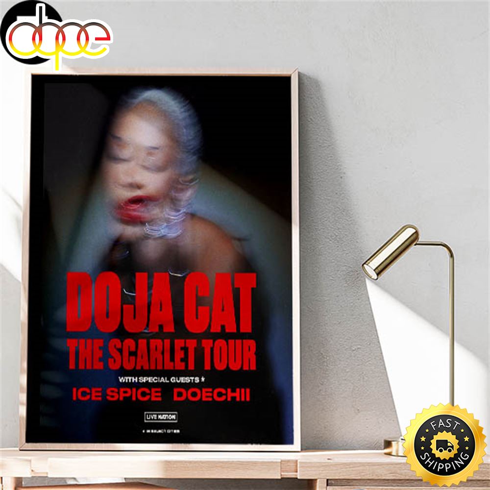 Doja Cat The Scarlet Tour With Ice Spice And Doechii Fan Gifts Home Decor Poster Canvas Srhqnq.jpg