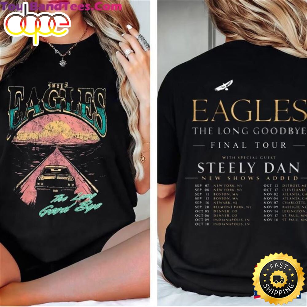Eagles Final Tour 2023 Shirt Rock Gift For Fan Music T Shirt Lkngoc