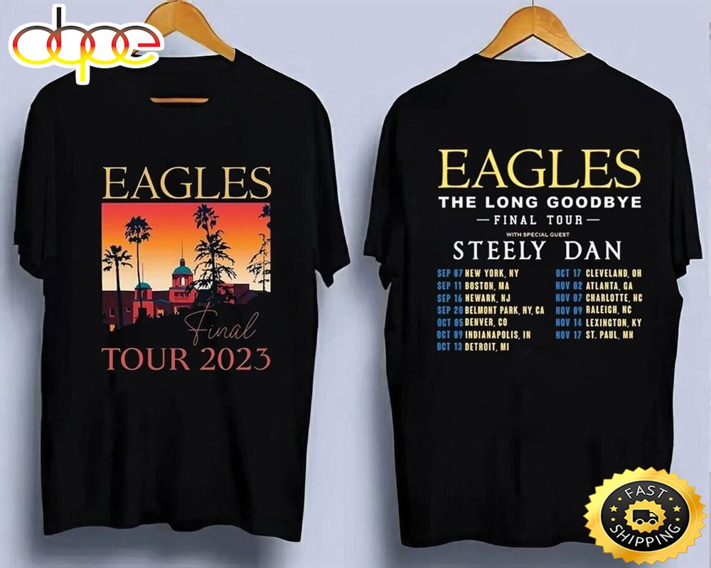 Eagles The Long Goodbye Tour 2023 Rock Band T Shirt Gift For Fans Hkakmv