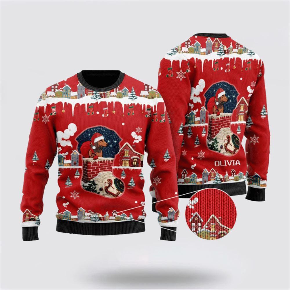 Funny Dachshund Santa Claus Christmas Ugly Christmas Sweater 1 Tee Trgswv.jpg