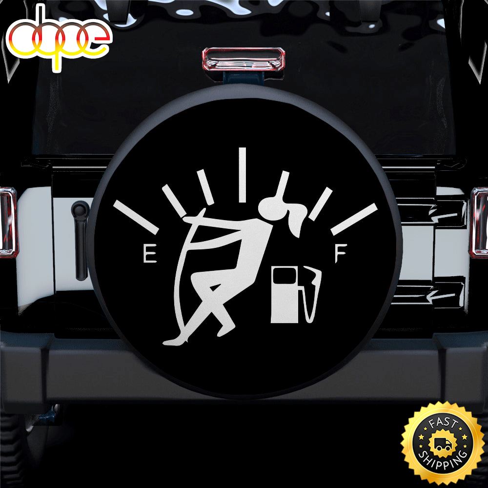 Funny Gas Guage Girl Vinyl Decal Sticker Car Spare Tire Covers Gift For Campers Lfznpk
