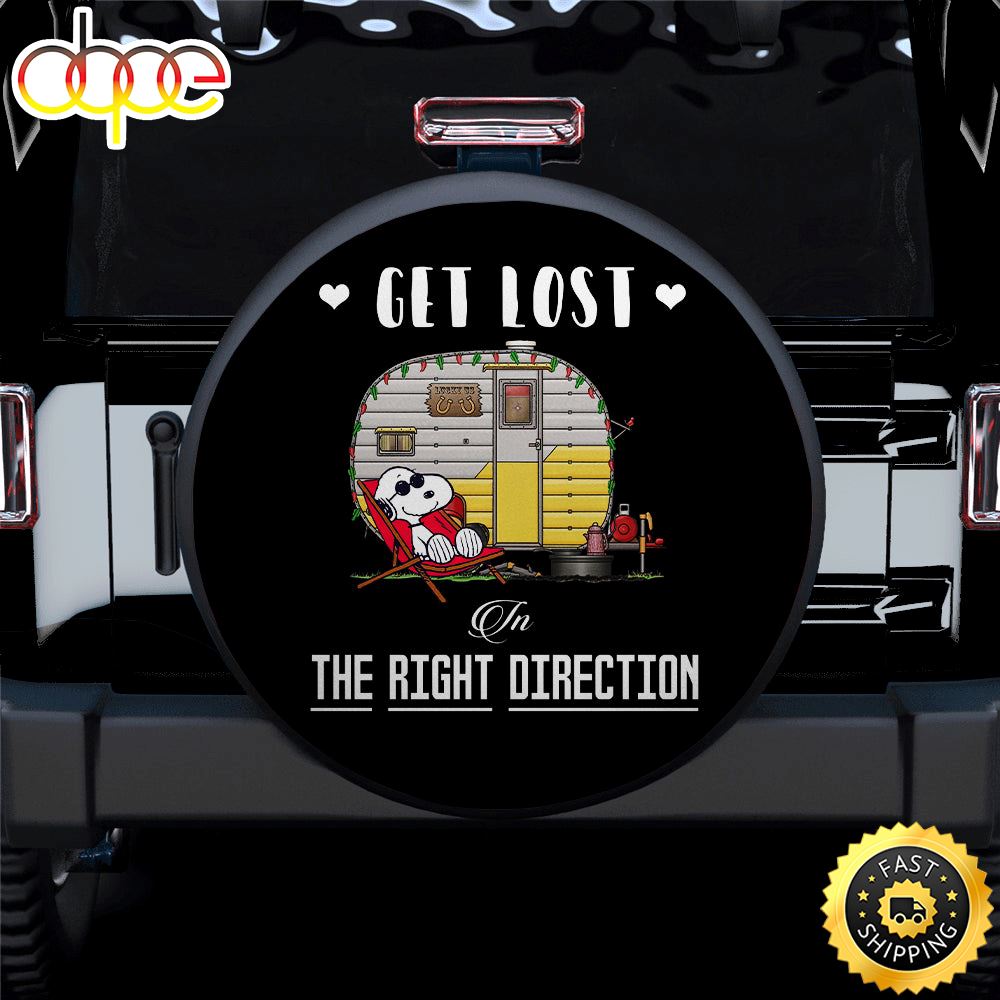 Get Lost Snoopy Jeep Car Spare Tire Covers Gift For Campers Dzo5r1