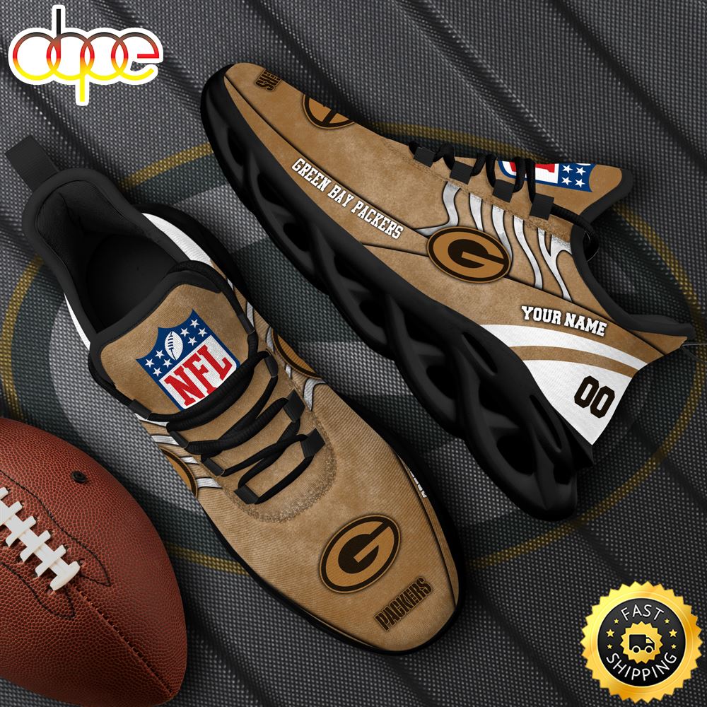 Green Bay Packers NFL Clunky Shoes For Fans Custom Name And Number
