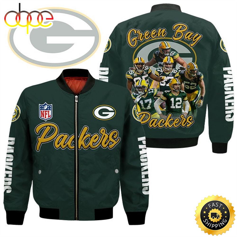 Green Bay Packers Players Nfl Bomber Jacket