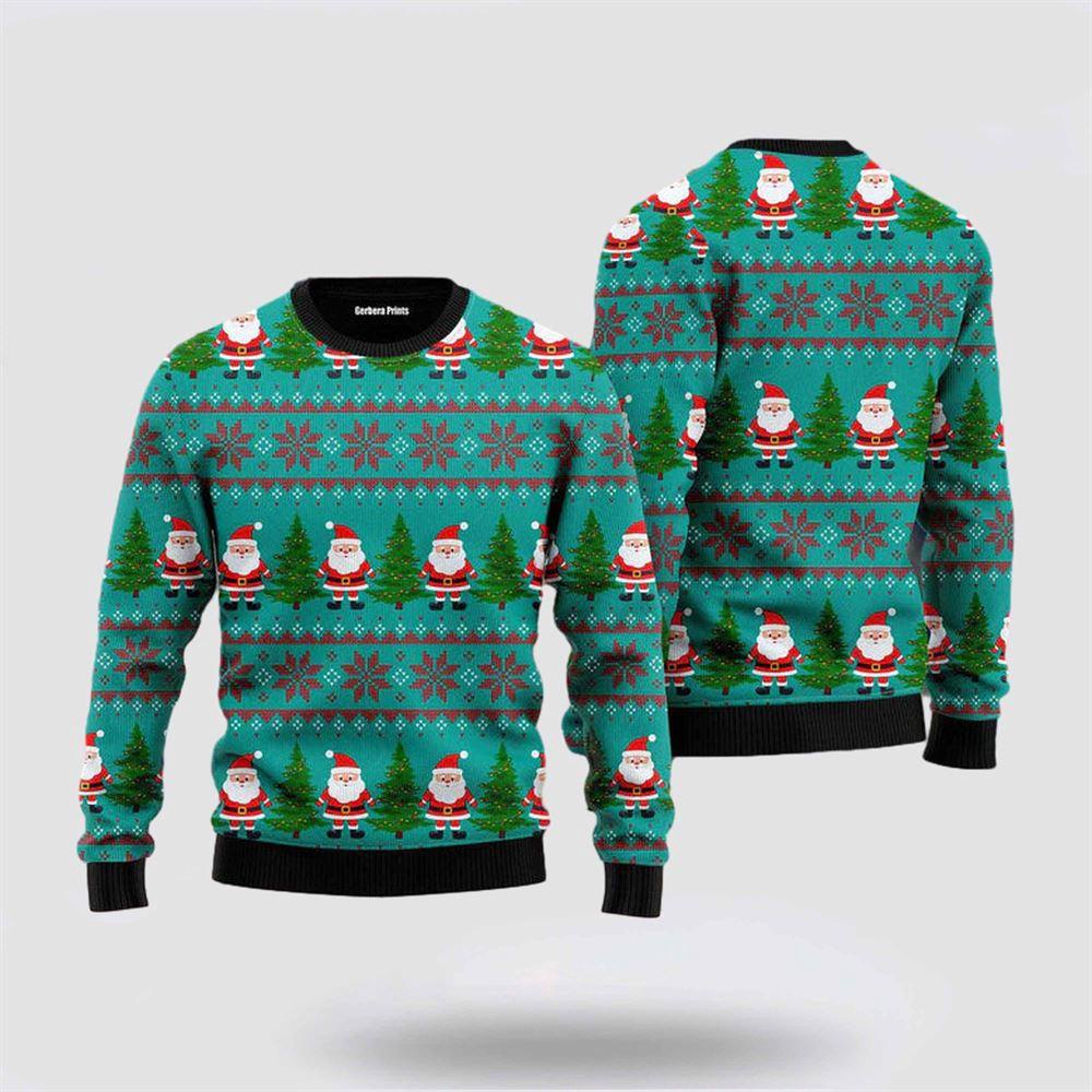 Green Santa Claus Merry Christmas Ugly Christmas 3D Sweater 1 Tee Xmgqxo.jpg