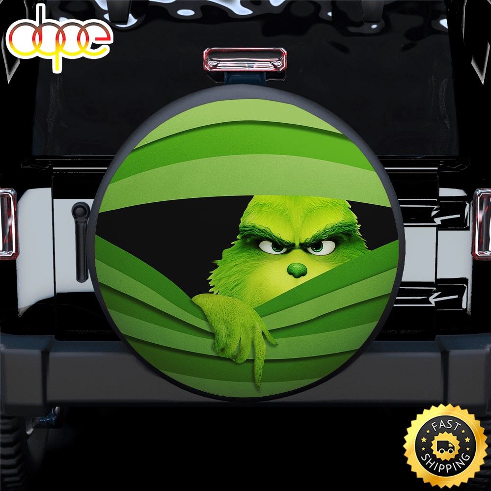 Grinch Hide Car Spare Tire Covers Gift For Campers Bfrohy