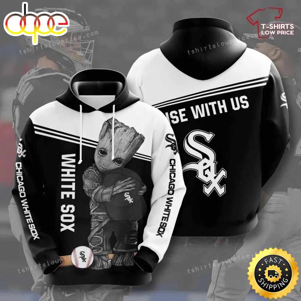 Groot Hugging Chicago White Sox All Over Printed 3d Hoodie Z7xgmy