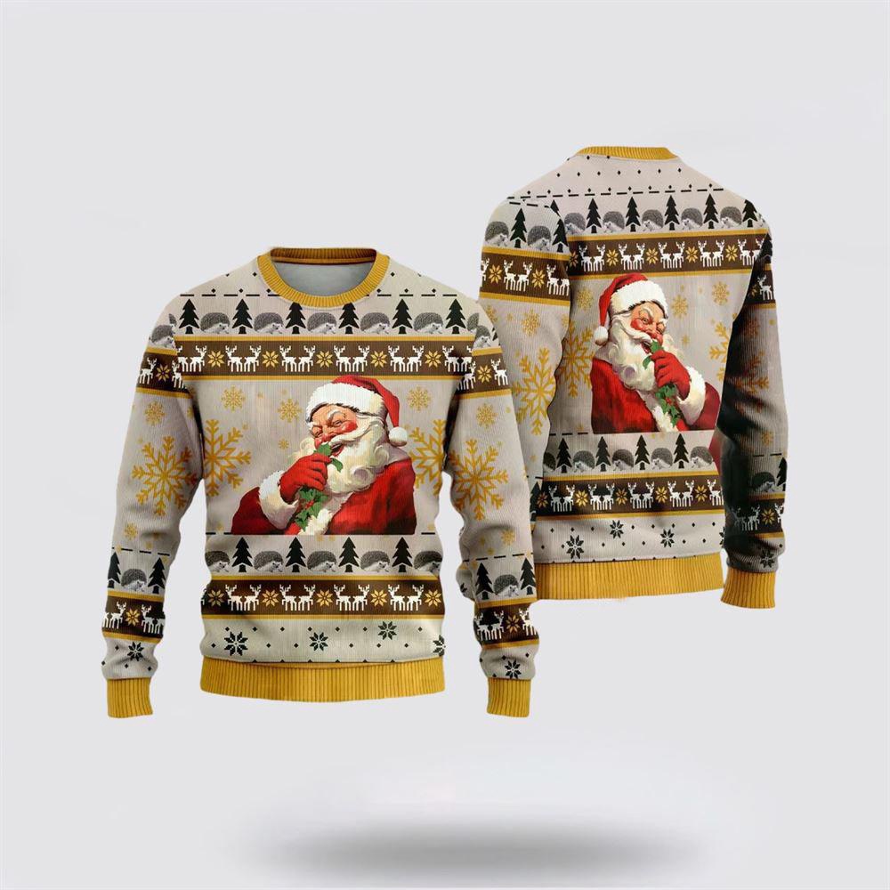 Happy Santa Ugly Christmas Sweaters Funny Santa Sweaters 1 Sweater Ucyonz.jpg