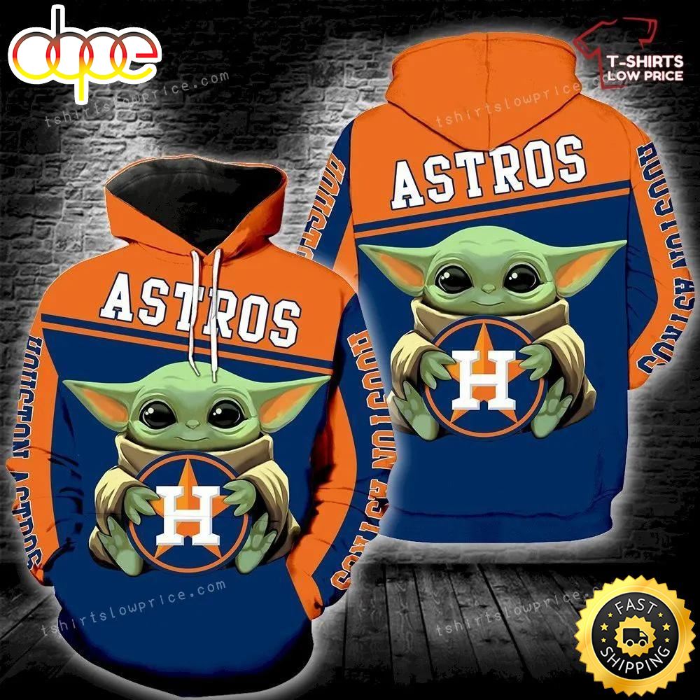 Houston Astros Baby Yoda Full Print 3d Hoodie And Zipper Men Women Oz1yin
