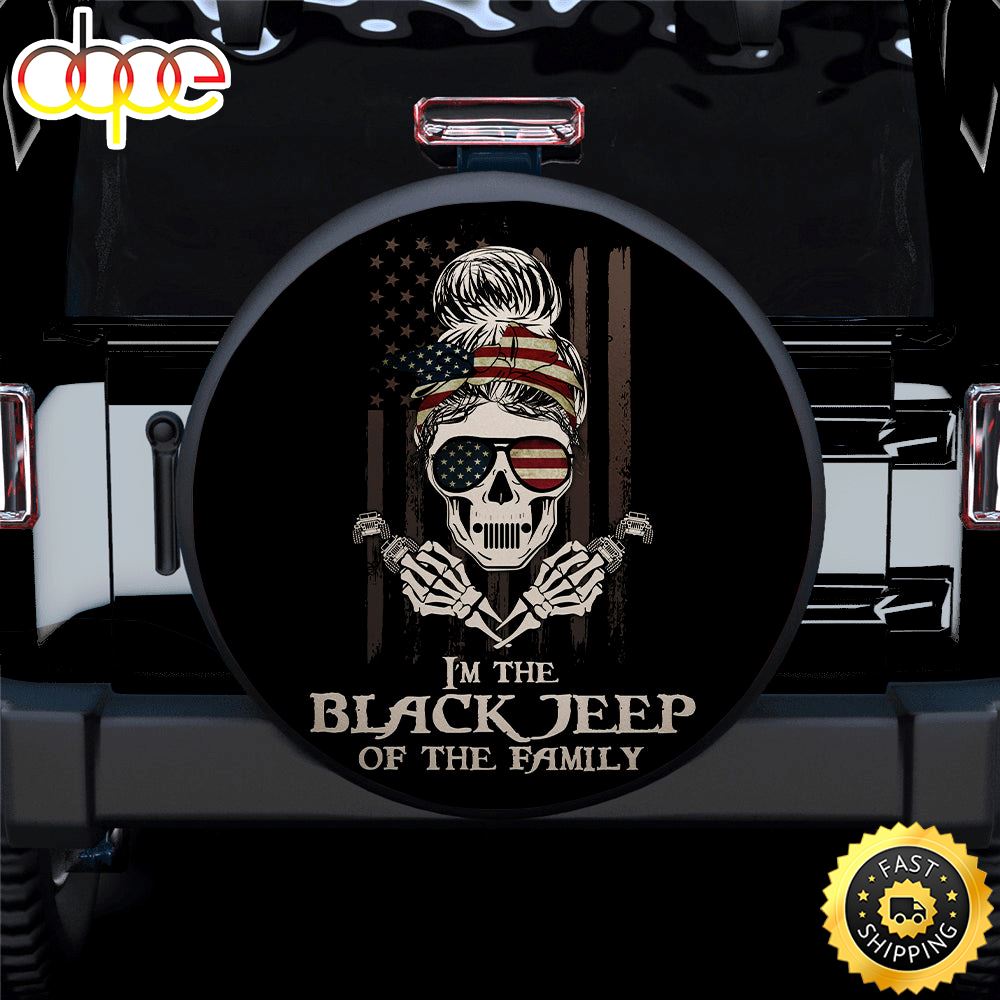I Am The Black Girl Jeep Of The Family American Car Spare Tire Covers Gift For Campers O03eti