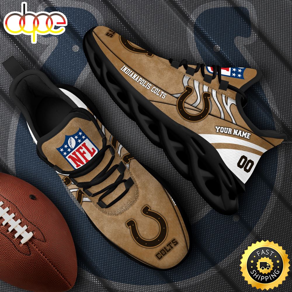 Indianapolis Colts NFL Clunky Shoes For Fans Custom Name And Number