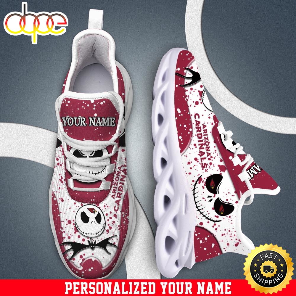 Jack Skellington Arizona Cardinals White NFL Clunky Shoess Personalized Your Name Wqed9v.jpg