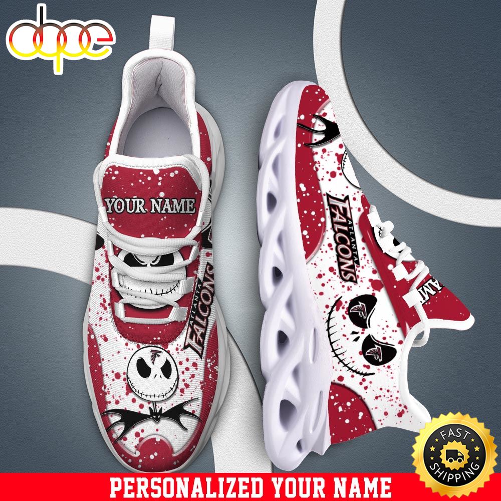 Jack Skellington Atlanta Falcons White NFL Clunky Shoess Personalized Your Name Twol8y.jpg
