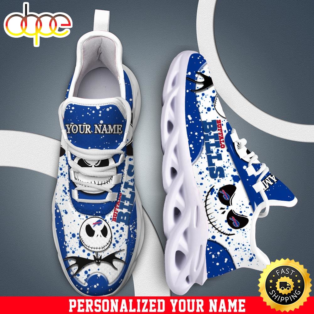 Jack Skellington Buffalo Bills White NFL Clunky Shoess Personalized Your Name R82d1x.jpg
