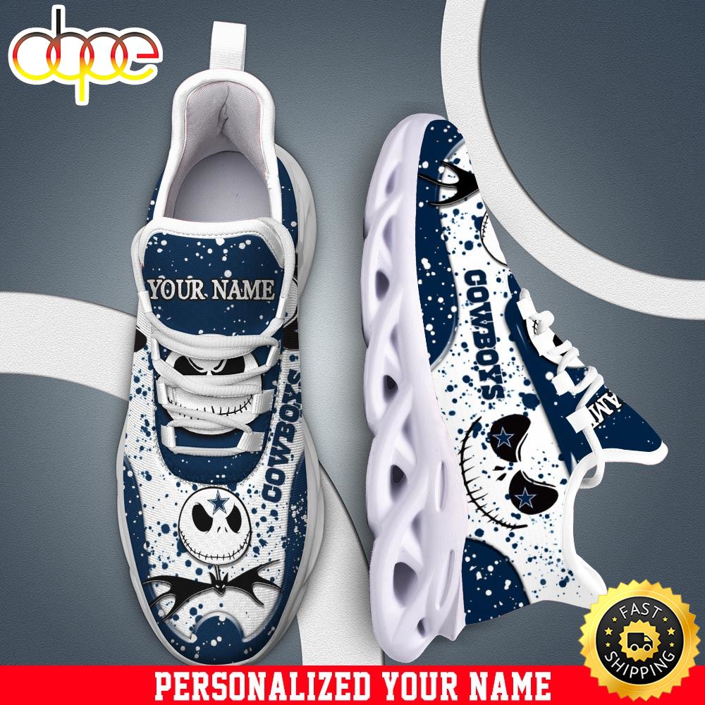 Jack Skellington Dallas Cowboys White NFL Clunky Shoess Personalized Your Name Fdf8i9.jpg