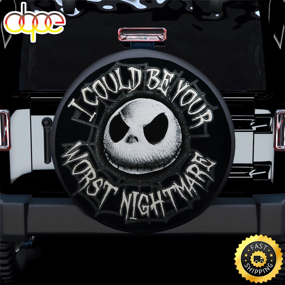 Jack Skellington Nightmare Before Christmas Car Spare Tire Covers Gift For Campers Gx3d9q