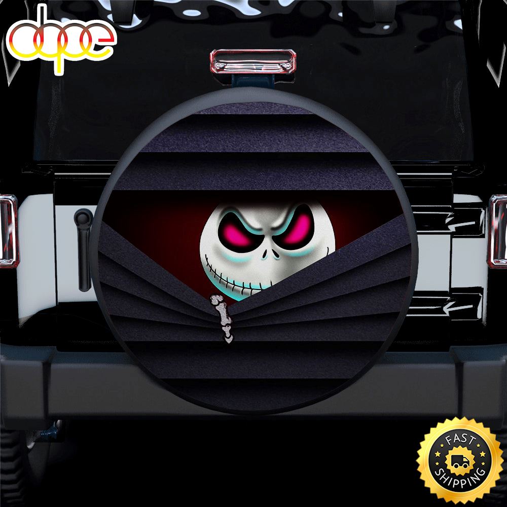 Jack Skellington Nightmare Before Christmas Hiding Car Spare Tire Covers Gift For Campers I9o3cw